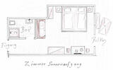 Grundriss Doppelzimmer "Sonnenaufgang" im Ederhof in Teisendorf